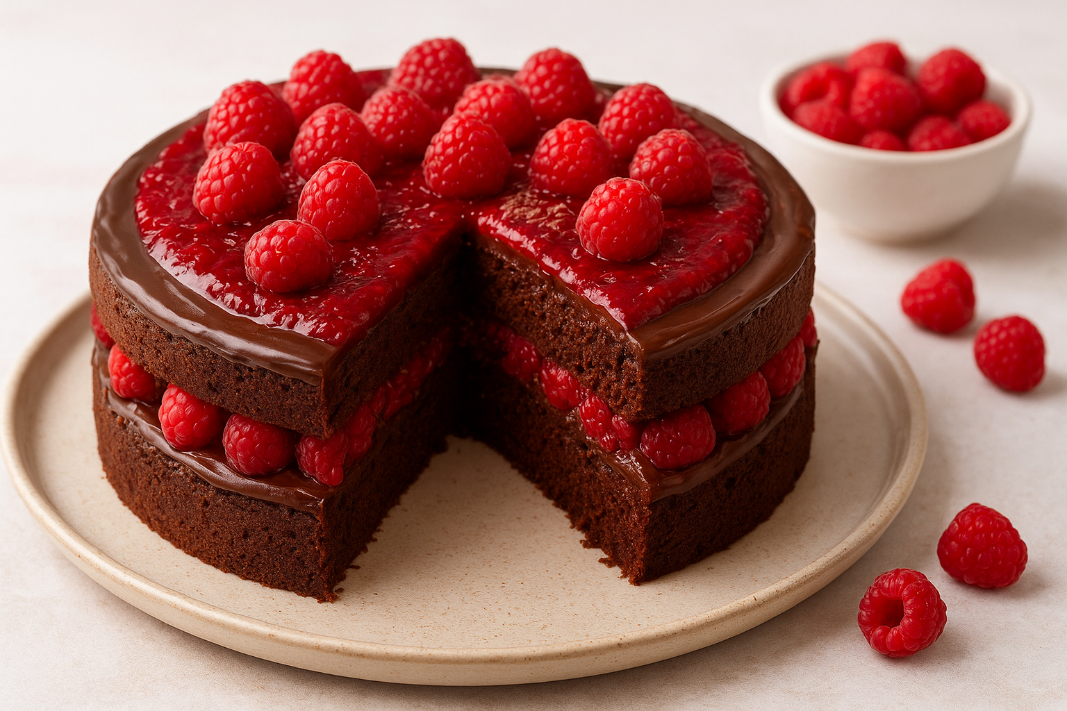 Čokoladna torta sa malinama – spoj savršene slasti i svježine