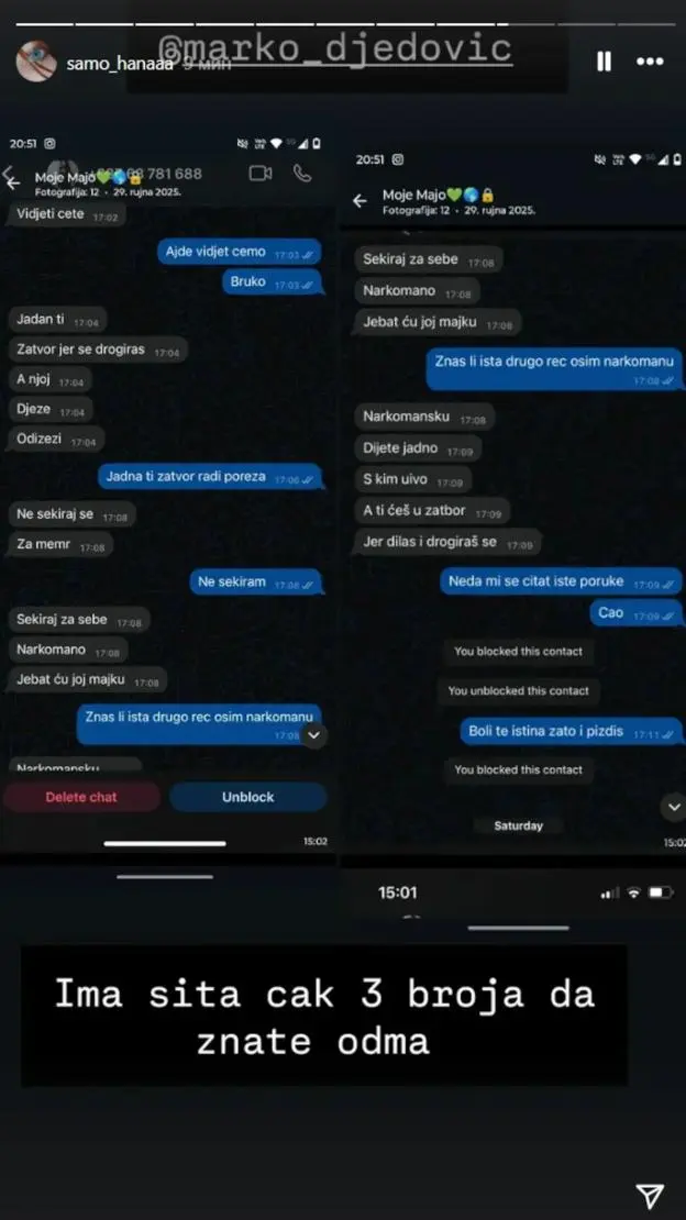 Sita Ahmić protiv sina Neria: Hana objavila Jezive poruke koje će vas ostaviti bez daha izmđu Neria i Site