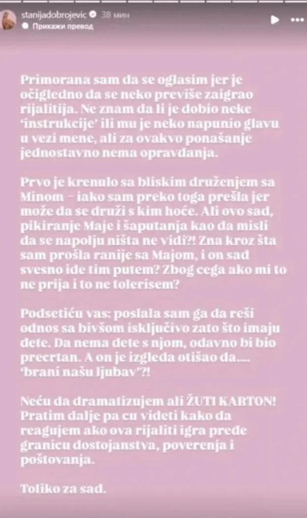 Nisu izdržali! Stanija Dobrojević javno raskinula s Asminom – razlog koji je sve ostavio bez teksta!