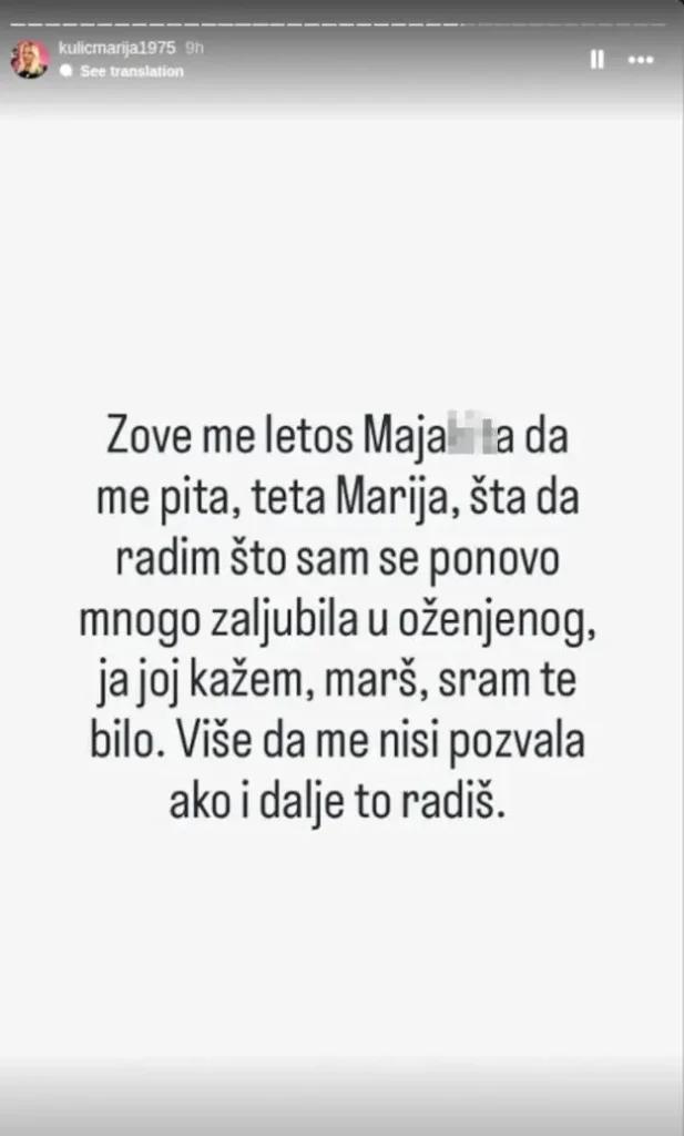 Instagram eksplodirao: Marija Kulić u brutalnom obračunu sa Majom