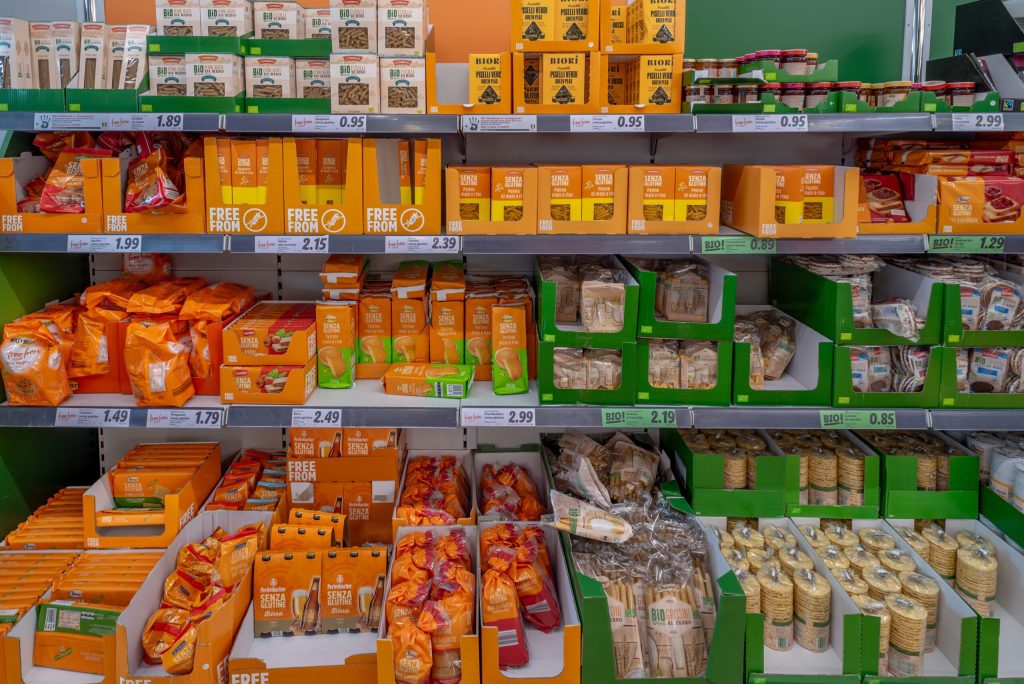 Industrijski bezglutenski proizvodi na policama