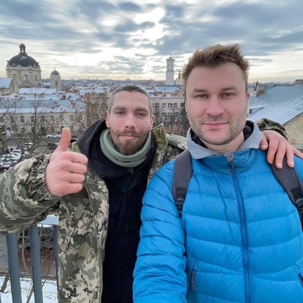 Petar Jelovac sa novinarom Orestom Zubom