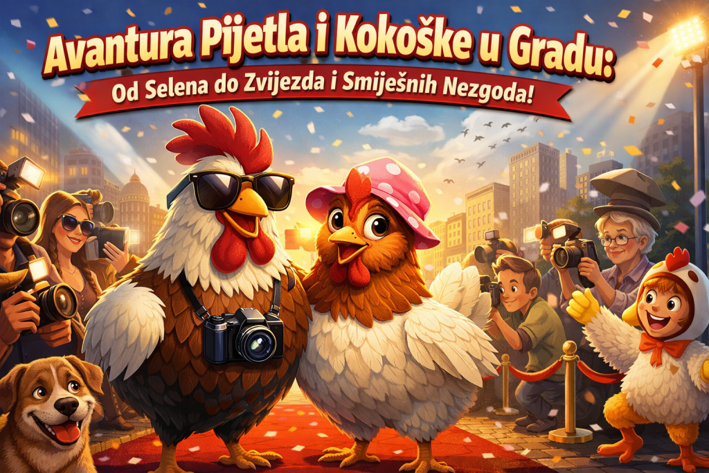 Pijetao i kokoška u velikom gradu: Smiješne zgode i neočekivane avanture