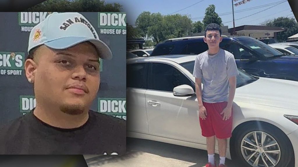 Split fotografija Rubena Raya Martineza i njegovog prijatelja Joshue Orte koji je bio u automobilu tokom pucnjave u Teksasu