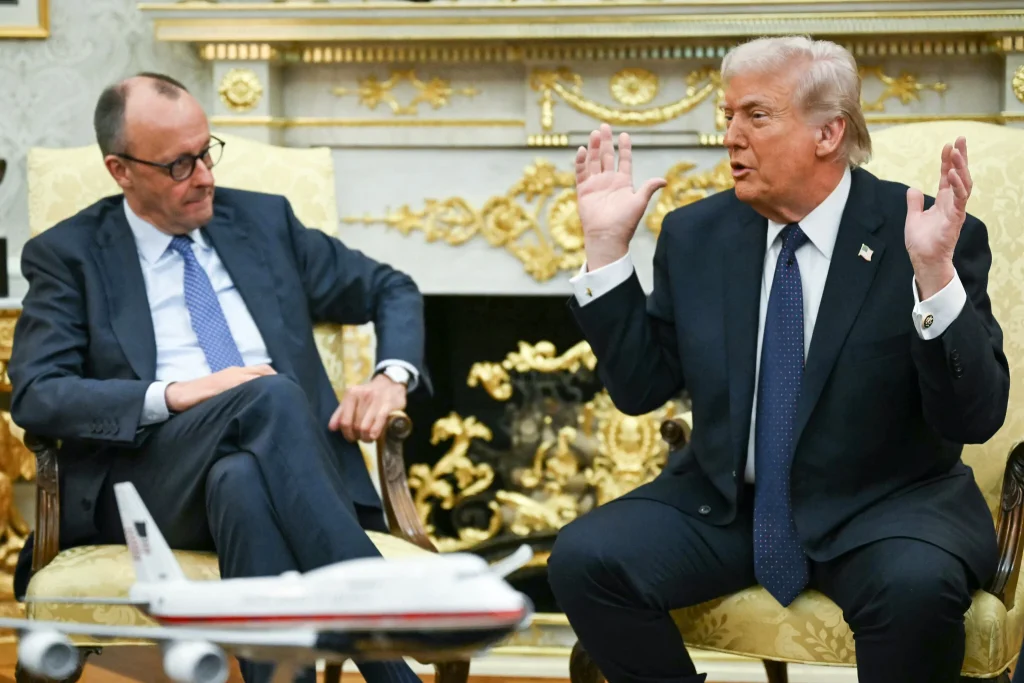 Donald Trump i Friedrich Merz tokom sastanka u Bijeloj kući