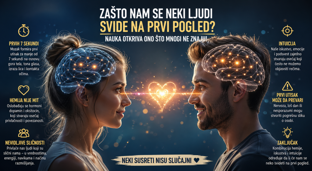 Nauka otkriva: Evo zašto vam se neko svidi u prvih 7 sekundi!