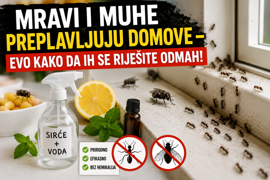 Mravi i muhe preplavljuju domove – evo kako da ih se riješite odmah!