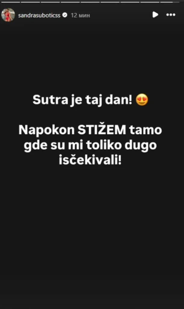 "SUTRA JE TAJ DAN!" Aleksandra Subotić objavila poruku i napravila HAOS na mrežama!