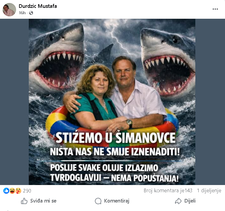 Posle Majinih pretnji usledio odgovor Mustafe: AI fotografija izazvala buru na internetu!
