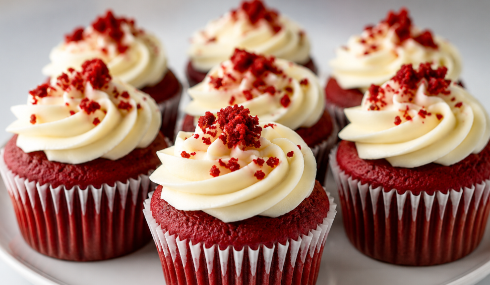 Red Velvet mafini koji osvajaju na prvi zalogaj: Mekani, sočni i neodoljivo kremasti