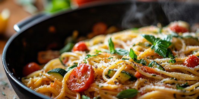 One-Pot-Pasta mit Gemüse