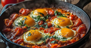 Shakshuka mit frischen Tomaten