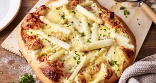 Spargel-Pizza