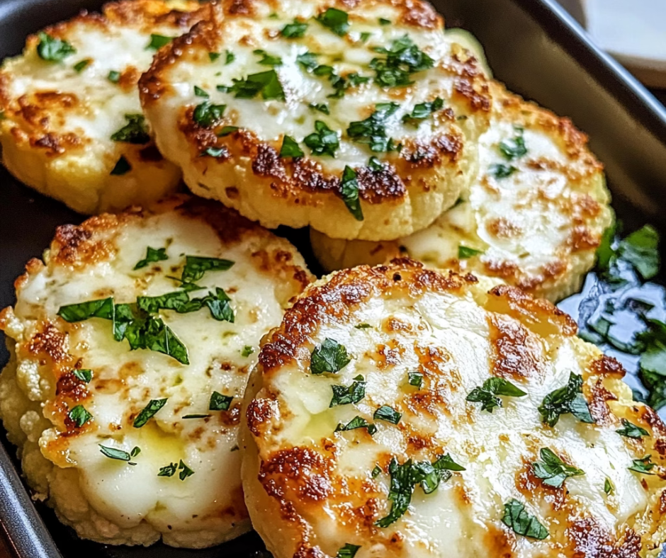 Mozzarella-Blumenkohlsteaks