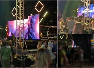 Haos u Budvi: Led ekran pao na posjetitelje, jedna osoba teško povrijeđena Haos u Budvi: Led ekran pao na posjetitelja, jedna osoba teško povrijeđena