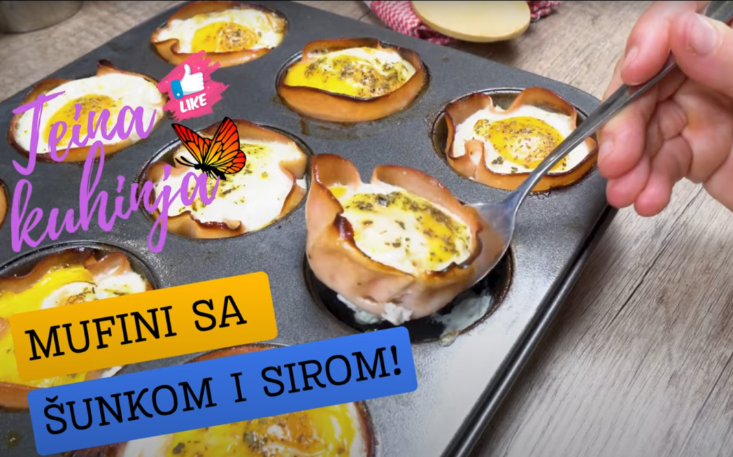 Brzi doručak koji će oduševiti cijelu porodicu-Mafini sa sirom i šunkom