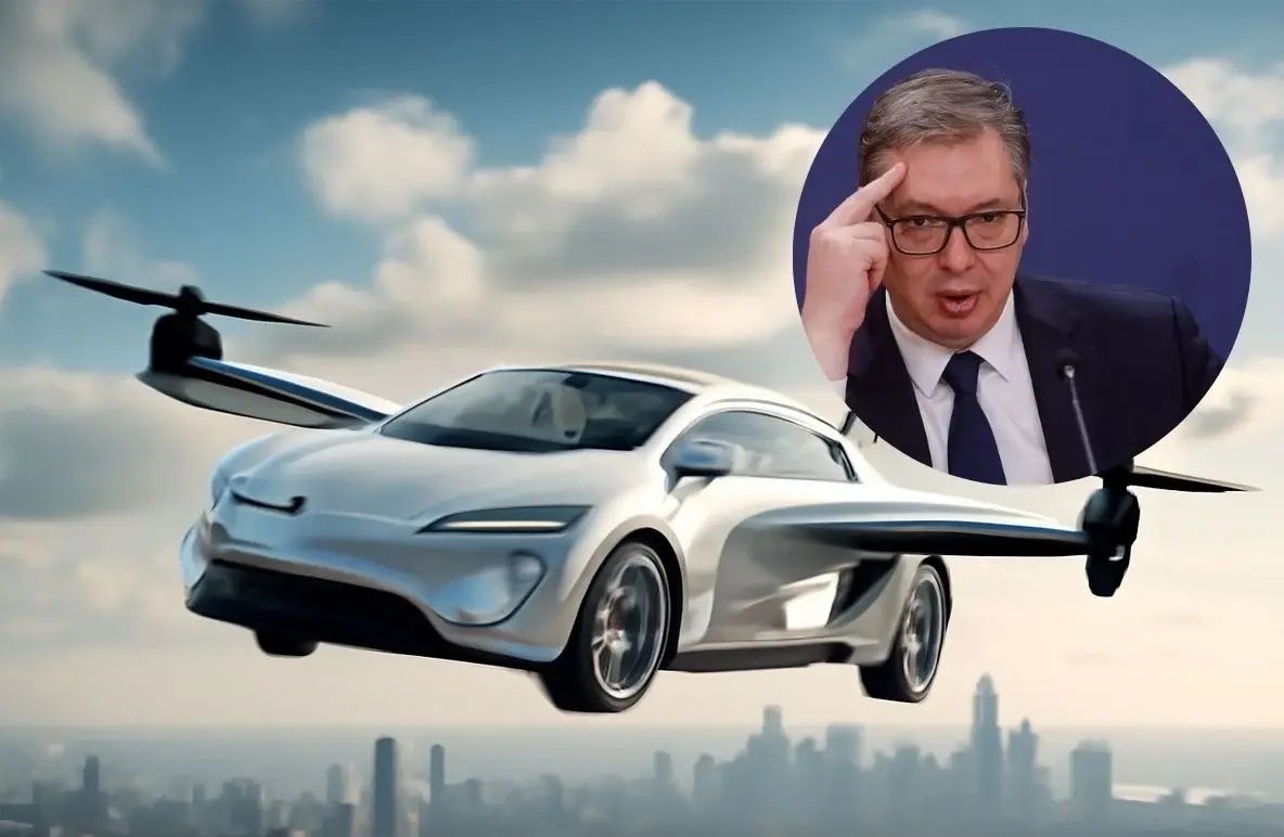 Srbija ulazi u eru naučne fantastike - Vučić najavio saobraćaj letećih automobila! Srbija ulazi u eru naučne fantastike: Vučić najavio saobraćaj letećih automobila!