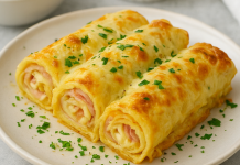 Zapečene palačinke sa sirom i šunkom – slano jelo koje miriše na dom Zapečene palačinke sa sirom i šunkom – slano jelo koje miriše na dom