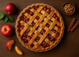 Jesenja voćna pita s cimetom i orasima – miris doma i topline Jesenja voćna pita s cimetom i orasima – miris doma i topline