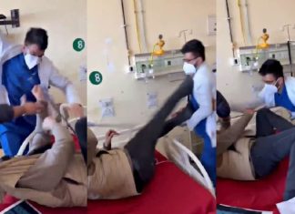 Šokantan snimak iz Indije: Tražio poštovanje, dobio batine, Ljekar tukao pacijenta u bolničkoj sobi.(VIDEO) Šokantan snimak iz Indije: Tražio poštovanje, dobio batine, Ljekar tukao pacijenta u bolničkoj sobi.(VIDEO)