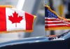 Da li Kanada zaista razmatra rat sa SAD-om? Zastave Kanade i Sjedinjenih Američkih Država jedna pored druge