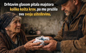 Drhtavim glasom pitala majstora koliko košta krov, pa mu pružila svu svoju ušteđevinu Drhtavim glasom pitala majstora koliko košta krov, pa mu pružila svu svoju ušteđevinu