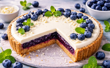 Osvježavajući tart sa borovnicama koji osvaja izgledom i ukusom Osvježavajući tart sa borovnicama koji osvaja izgledom i ukusom