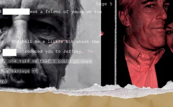 Novi detalji slučaja Epstein: Šta je skrivao u skladištu na Floridi prije policijske racije? Ilustracija Jeffreyja Epsteina sa dokumentima i spisima u pozadini