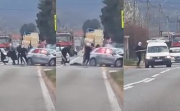 Brutalan napad u Mostaru: Maskirani napadači presreli vozača i zapalili automobil..(VIDEO)