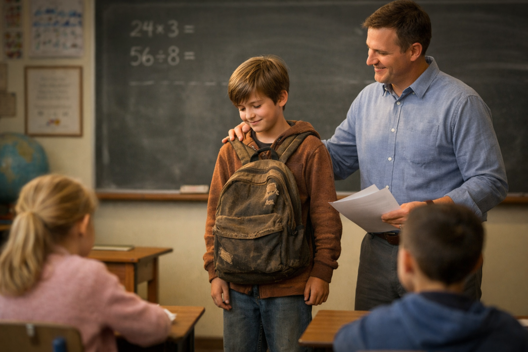 Sjedio je u zadnjoj klupi sa starom torbom – a onda je nastavnik otkrio istinu koja je rasplakala cijeli razred