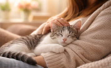 Eho ljubavi i nježnosti: Mačka koja je pobijedila bolest pronašla svoj mir u toplom zagrljaju Eho ljubavi i nježnosti: Mačka koja je pobijedila bolest pronašla svoj mir u toplom zagrljaju