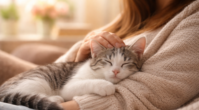 Eho ljubavi i nježnosti: Mačka koja je pobijedila bolest pronašla svoj mir u toplom zagrljaju Eho ljubavi i nježnosti: Mačka koja je pobijedila bolest pronašla svoj mir u toplom zagrljaju