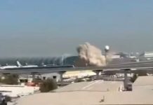 Eksplozija blizu aerodroma u Dubaiju: Navodno pao iranski dron, letovi obustavljeni Eksplozija na aerodromu u Dubaiju, dron pao veoma blizu aviona i terminala, dim i vatra se šire iz pogođenih objekata