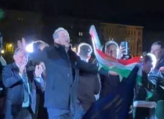 Nakon pobjede Tisze, mađarski političar zapalio binu plesom..(VIDEO)