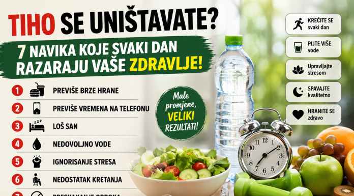 TIHO SE UNIŠTAVATE? Ovih 7 navika svakodnevno razara vaše zdravlje! TIHO SE UNIŠTAVATE? Ovih 7 navika svakodnevno razara vaše zdravlje!