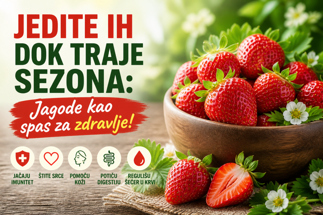 Jedite ih dok traje sezona: Jagode kao spas za zdravlje!