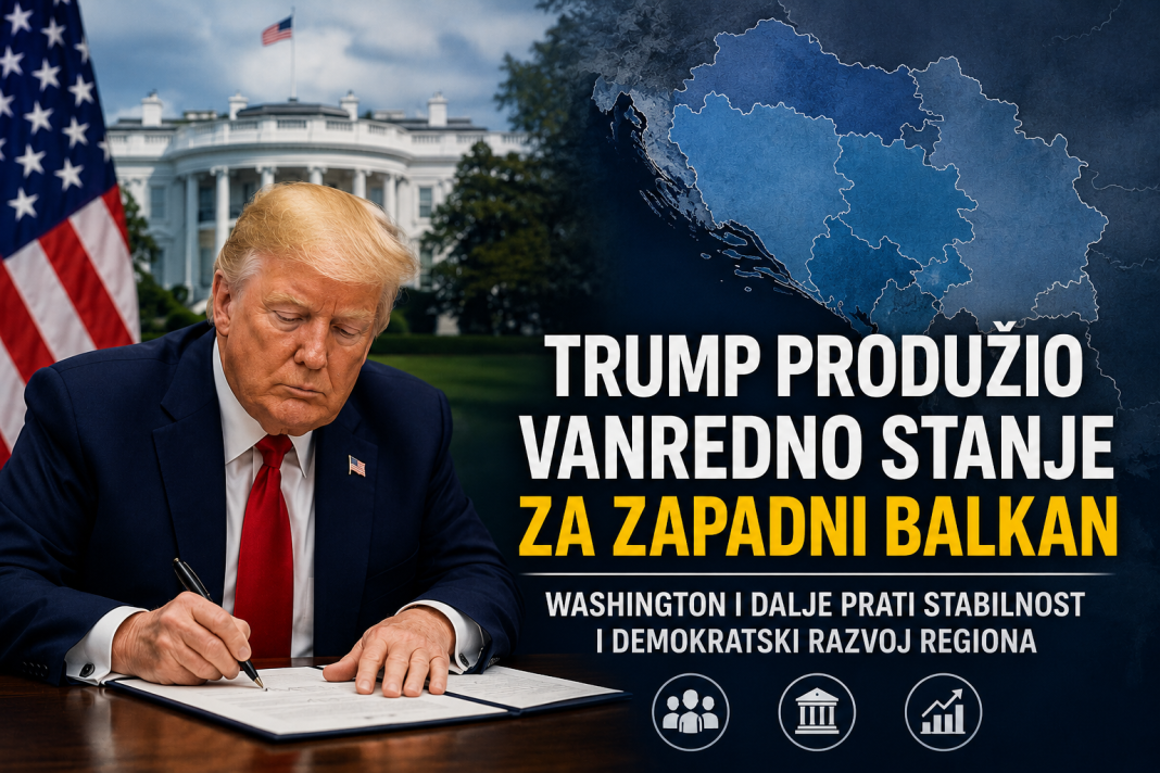 SAD zadržava poseban režim za Balkan: Trump potpisao produženje vanrednog stanja