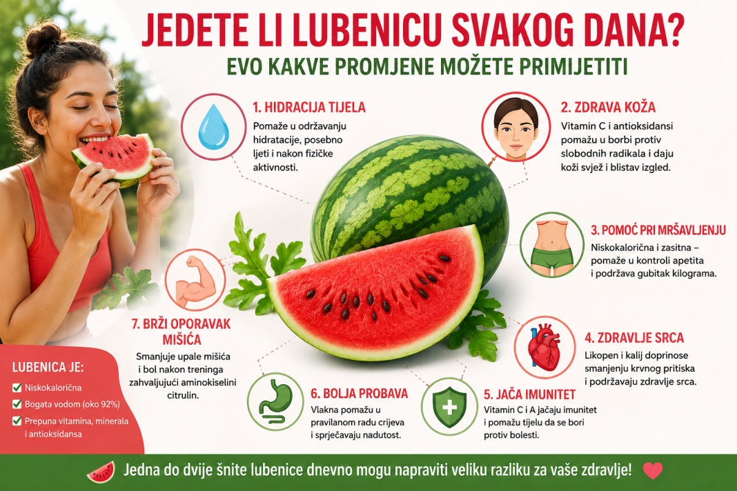 Jedete li lubenicu svakog dana? Evo kakve promjene možete primijetiti