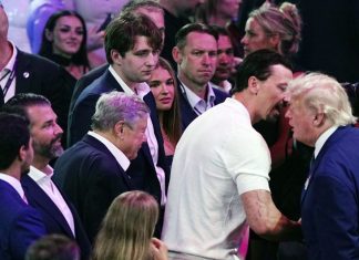 Dok se Trump rukovao sa Ibrahimovićem, kamere su uhvatile Barona: Njegov novi imidž šokirao javnost Dok se Trump rukovao sa Ibrahimovićem, kamere su uhvatile Barona: Njegov novi imidž šokirao javnost