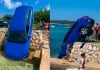 Drama na plaži u Barbatu: Automobil završio u moru pred očima turista