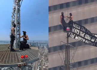 Filmska scena u New Yorku: Zaručili se na vrhu Empire State Buildinga, a sve završilo hapšenjem