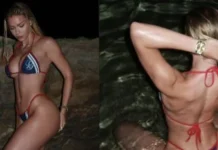 MINIJATURNI BIKINI JEDVA ZADRŽAO OBLINE: Djevojka Bake Praseta pokazala obline u minijaturnom bikiniju