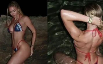 MINIJATURNI BIKINI JEDVA ZADRŽAO OBLINE: Djevojka Bake Praseta pokazala obline u minijaturnom bikiniju