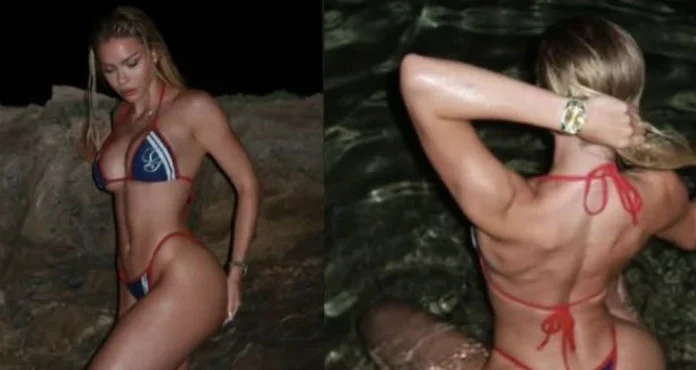 MINIJATURNI BIKINI JEDVA ZADRŽAO OBLINE: Djevojka Bake Praseta pokazala obline u minijaturnom bikiniju