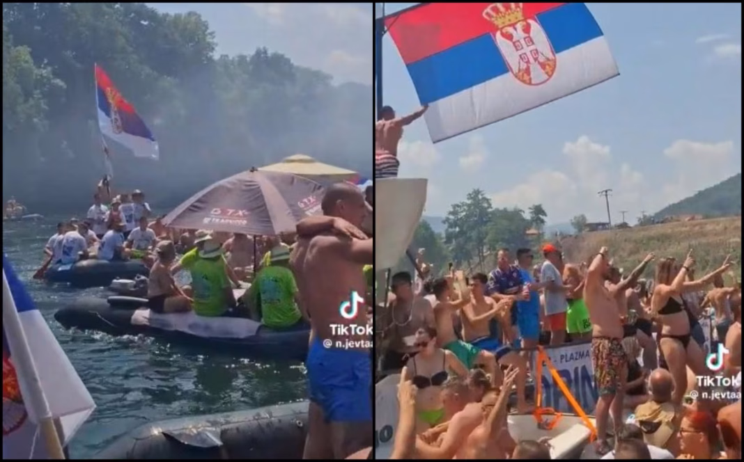 Skandal na Drinskoj regati - Učesnici pjevali pjesmu o Aliji Izetbegoviću, na čamcima slike ratnih zločinaca