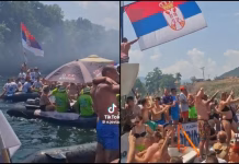 Skandal na Drinskoj regati: Učesnici pjevali pjesmu o Aliji Izetbegoviću, na čamcima slike ratnih zločinaca