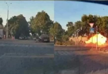 Užasna nesreća u Taškentu: policijski motocikli udarili u automobil, jedna osoba poginula.(VIDEO)