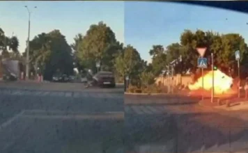 Užasna nesreća u Taškentu: policijski motocikli udarili u automobil, jedna osoba poginula.(VIDEO)