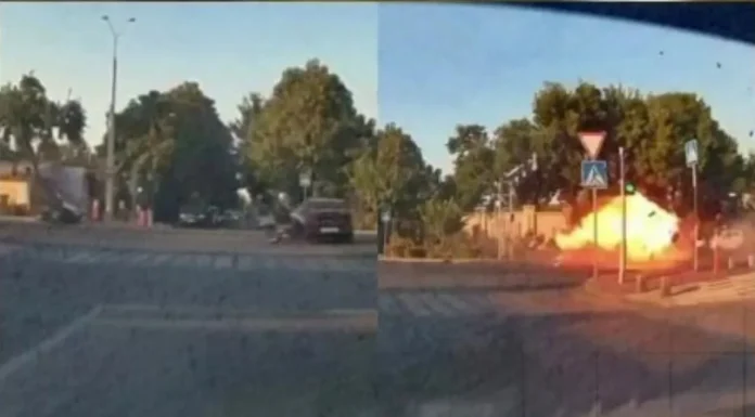 Užasna nesreća u Taškentu: policijski motocikli udarili u automobil, jedna osoba poginula.(VIDEO)