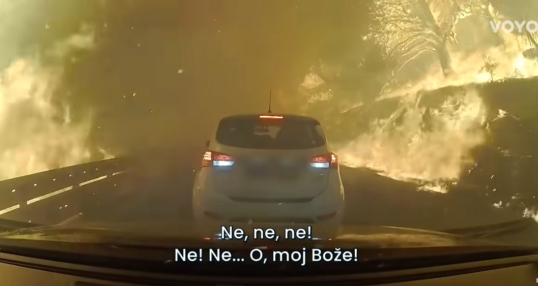 Automobil im je gorio dok su bježali iz plamena - Detalji drame turista kod Omiša 1